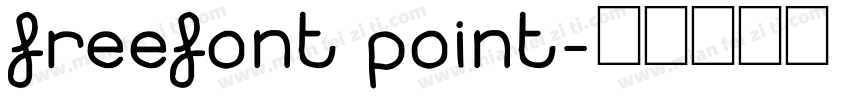 freefont point字体转换